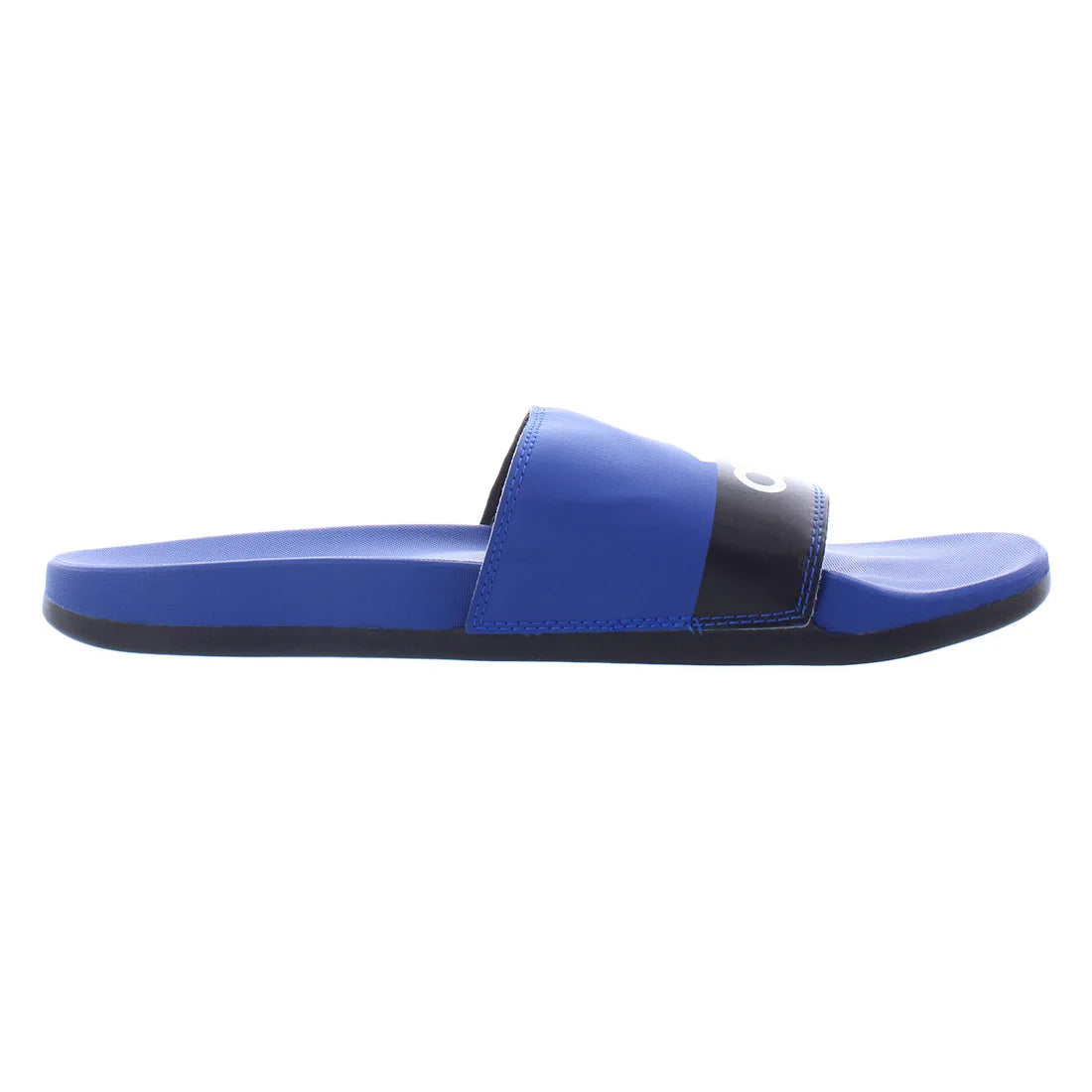 For Adilette Mens Team Royal Blue & White Core Black Slides Comfort Shoes GV9713 | 100% Authentic