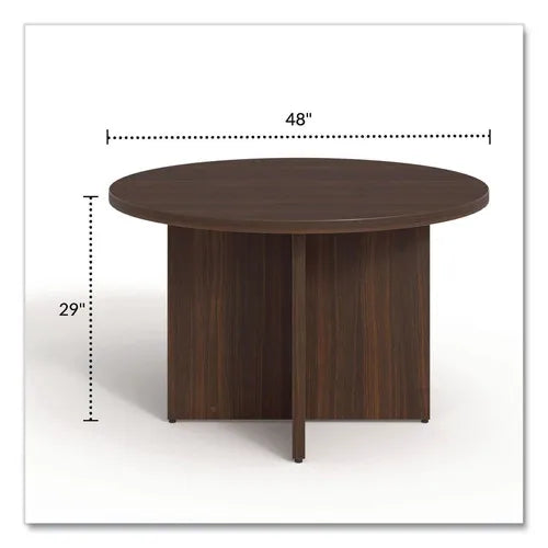 Alera AE5NNN-R48CR33 HRG 48 In. Diameter Seville Round Mahogany Conference Table