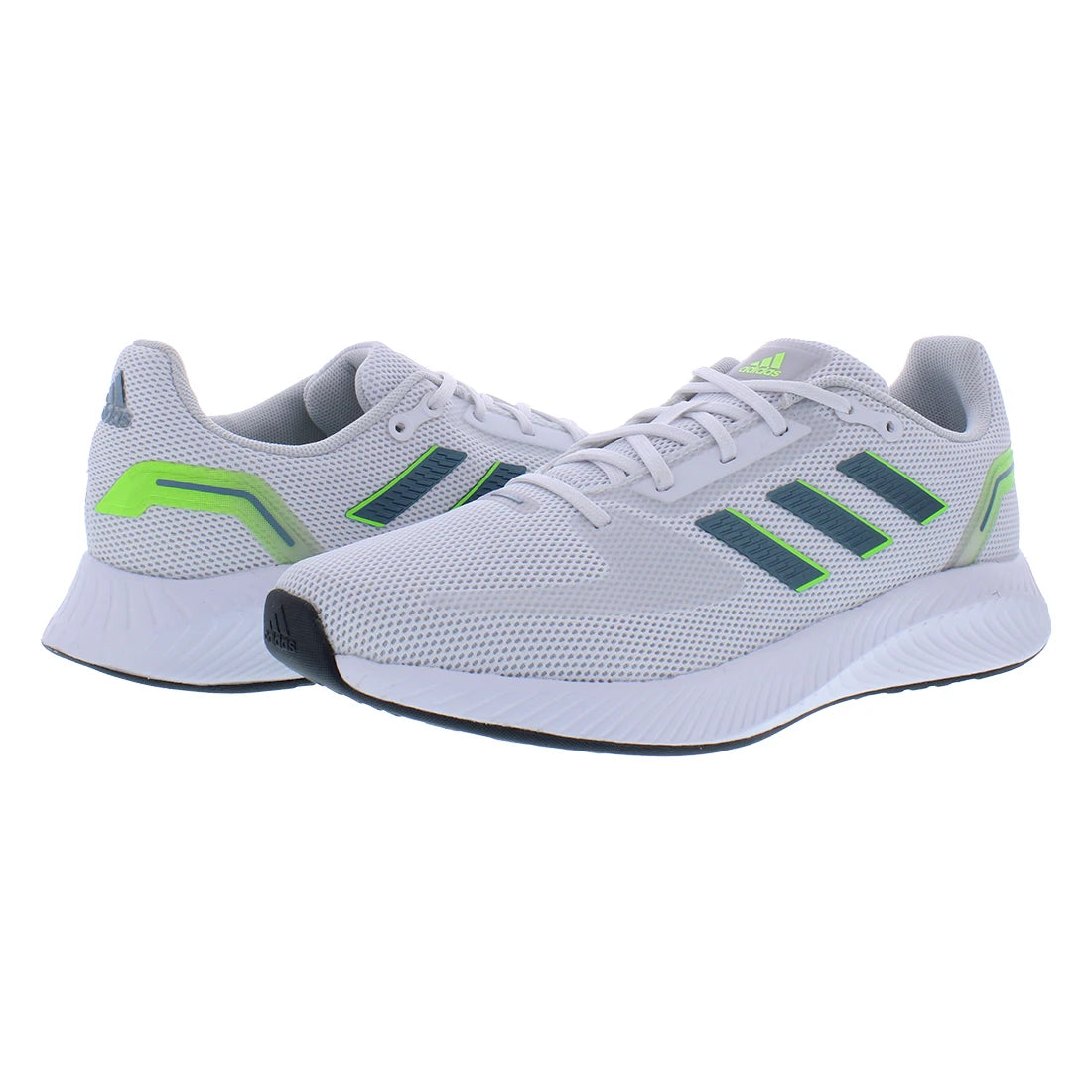 For Women's Runfalcon 2.0 Running Shoes White Vision Metallic/Signal Green Color Made in China | 100% Authentic