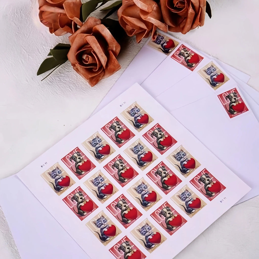 Usa Original Mail Stamps Sticker Us Forever Postal Booklet Kawaii Stamp Stickers Post Stamp Stickers for Postcard Decoration