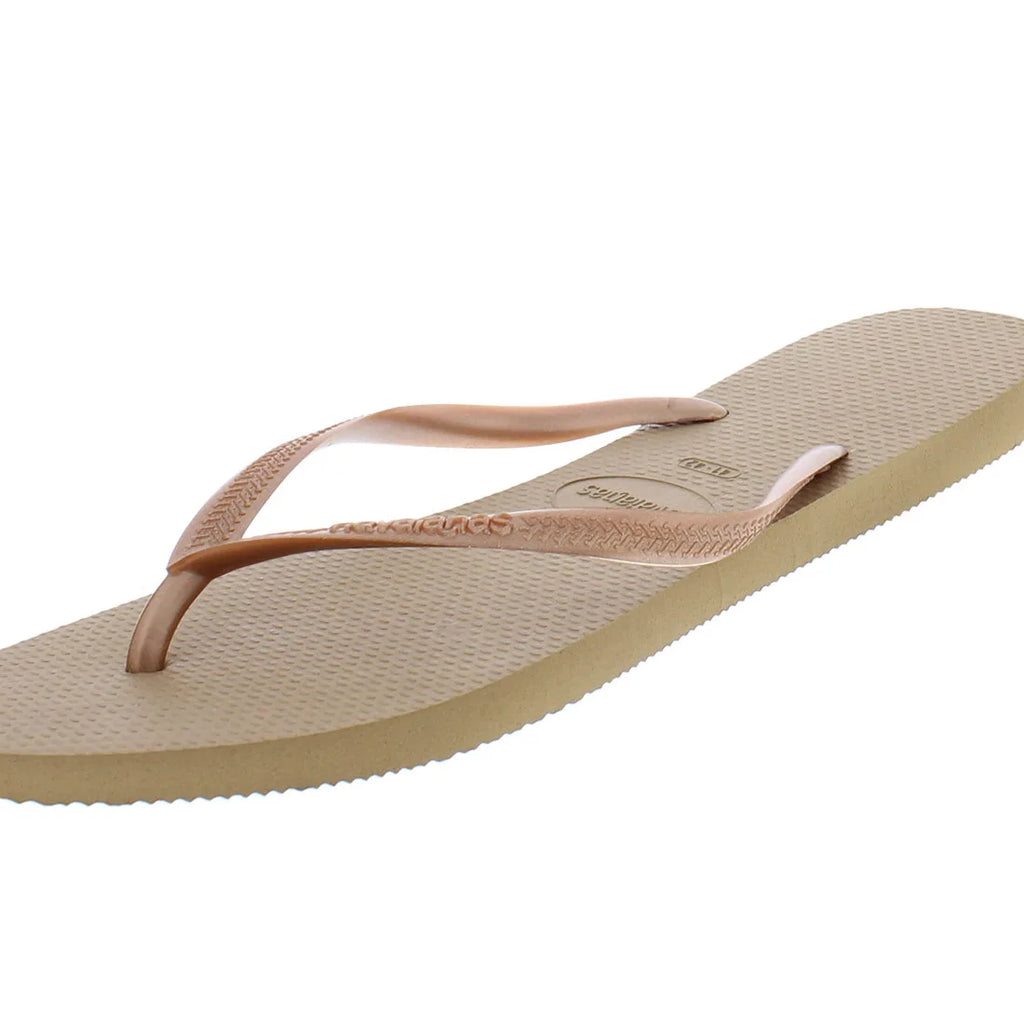 Havaianas Slim Womens Sandals Color: Rose Gold  100% Authentic