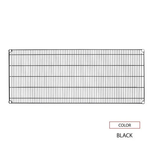 Alera ALESW584824BL Industrial Wire Shelving 48 In. X 24 In. Extra Wire Shelves-Black 2/Carton Stacking Racks & Shelves