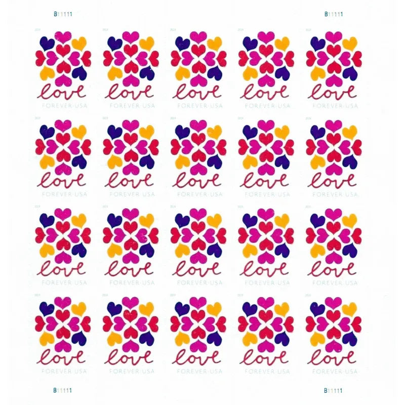 Usa Original Mail Stamps Sticker Us Forever Postal Booklet Kawaii Stamp Stickers Post Stamp Stickers for Postcard Decoration
