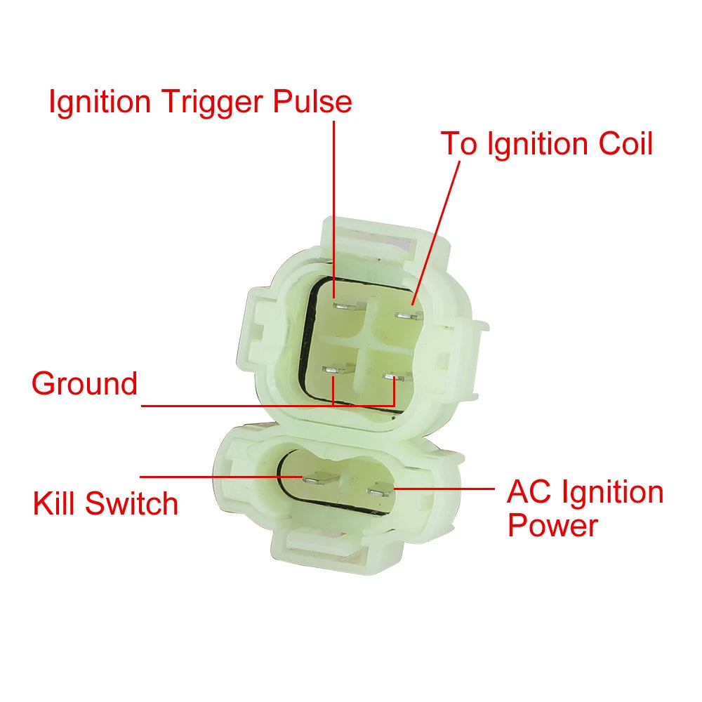 Motorcycle Ignition Coil CDI Electric Cable Wire Harness ATV Moped Parts for 50cc 70cc 90cc 110cc 125cc 150cc Honda XR50 CRF50
