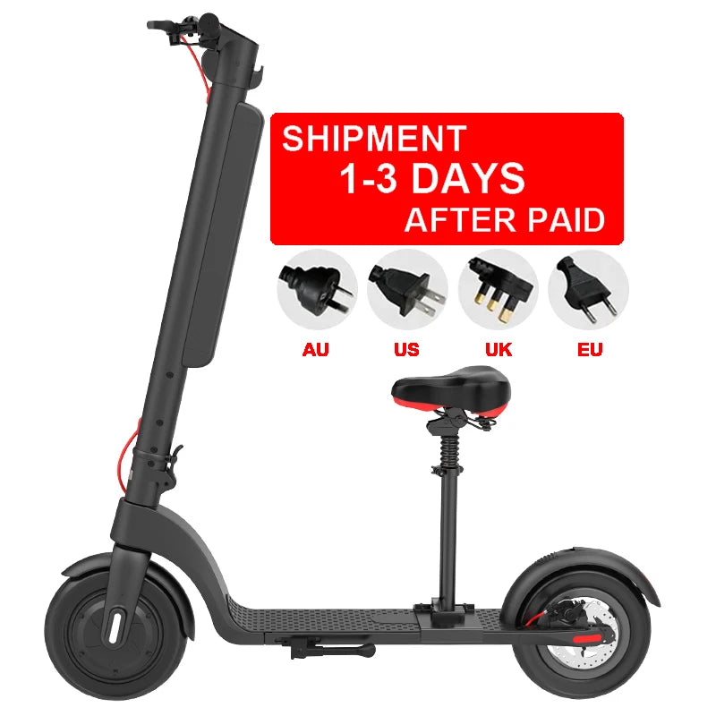 Factory Fashionable Max Range 45Km 55Km 25Km/H Speed Long Range Electric Kick Scooter for Adults Electric Skateboard