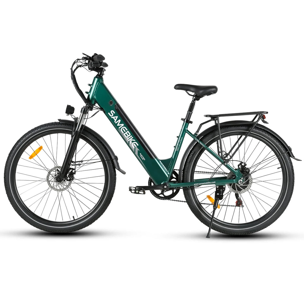Overseas Warehouse 500W 36V 15Ah Integrated Lithium Battery Moped Style Spoke Rim Electric Hybrid City Bike