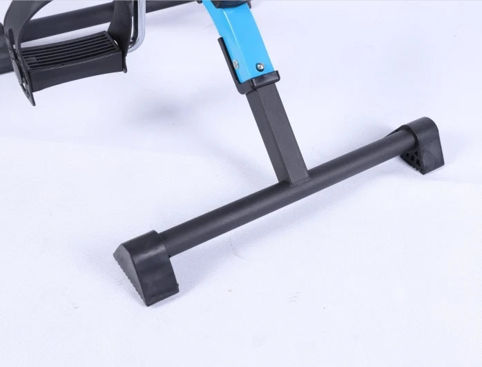 Home Exerciser Mini Cycle Fitness Exercise Bike Mini Bike Hand and Foot Trainer Foldable New Blue