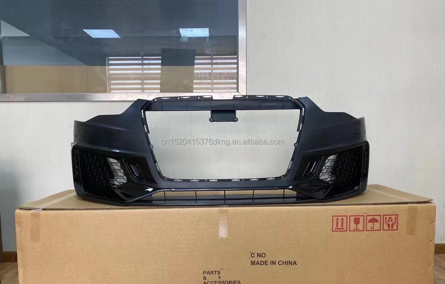 Car Front Body Kits for 12-16 audi A5 B8.5 S5 Upgrade 17-19 RS5 B9 Style Car Bumper Gloss Black
