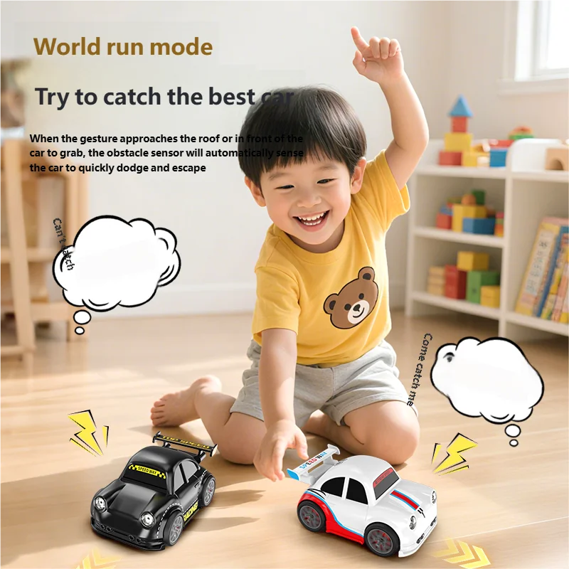 RC Remote Control 4-Channel Electric Indoor-Outdoor Drift Car with Follow Me Feature One-click Automatic Demonstration Speed Toy