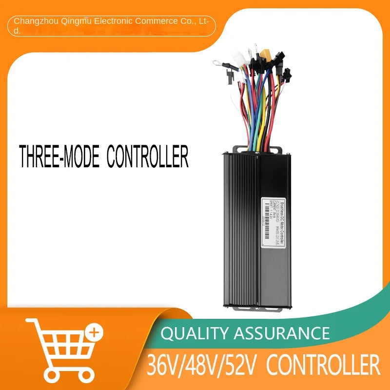 36-52V Electric Moped Accessories Modified Bicycle Lithium Battery with 45A Three-Mode Sine Wave Controller