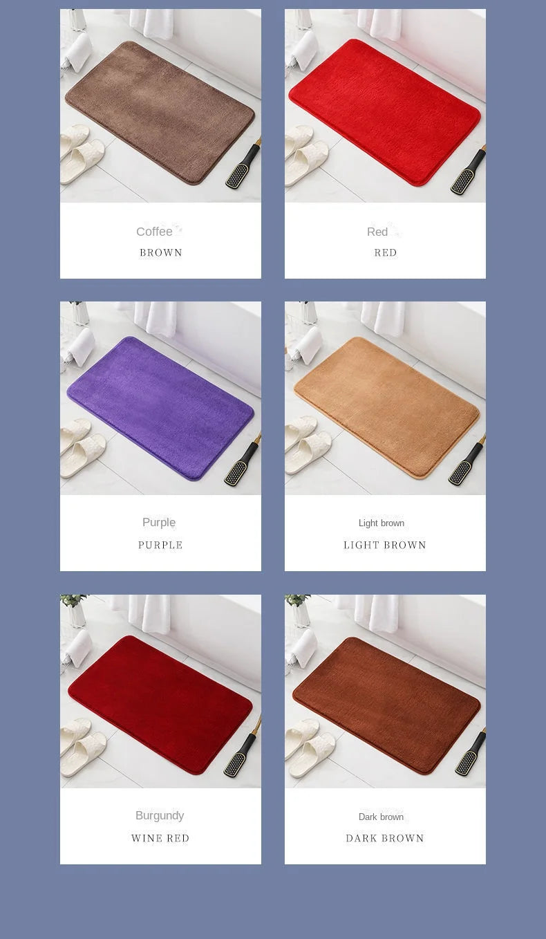 Factory Hot SellingCustomizable Size High Quality Absorbent Non-Slip Polyester Floor Door  Room Bath Mats
