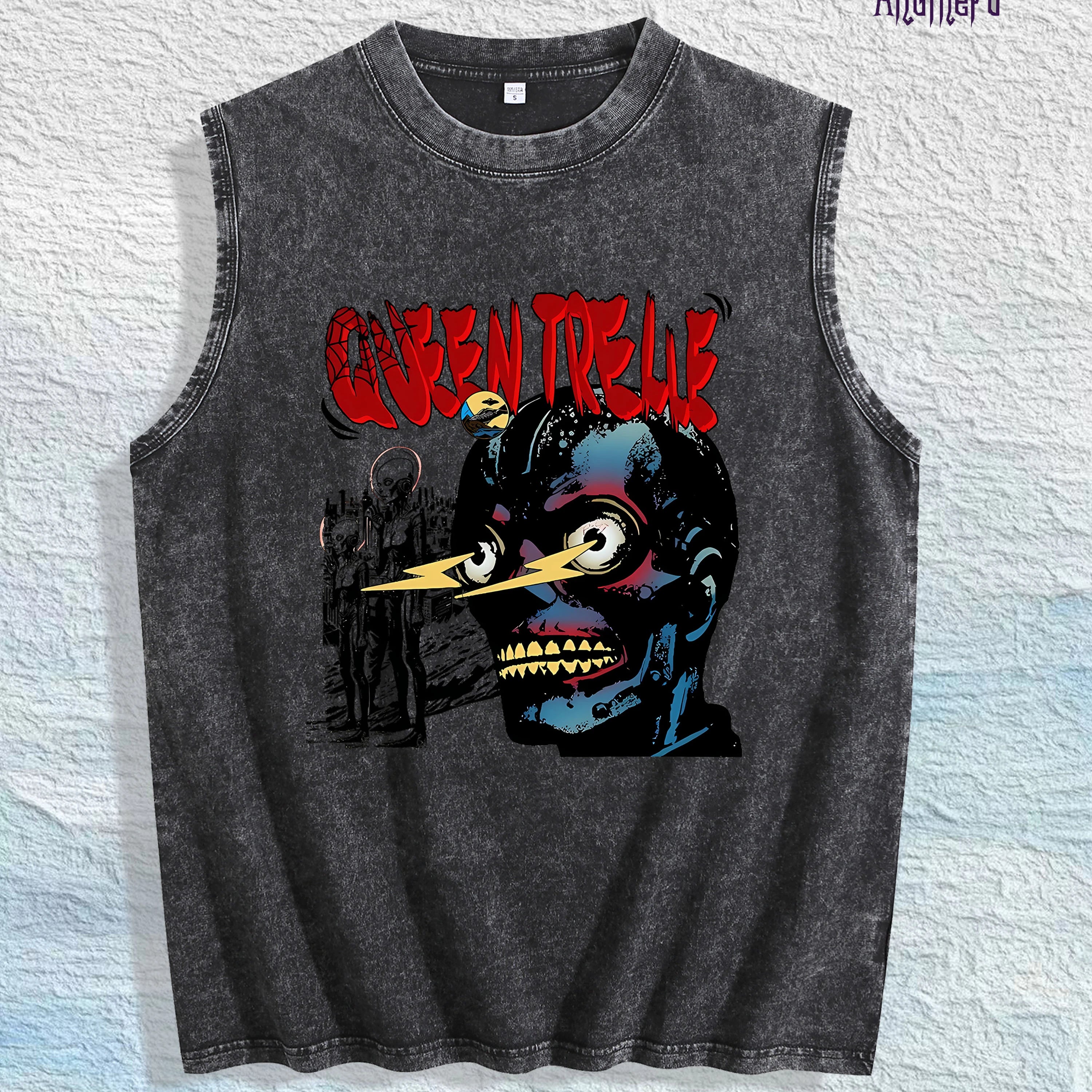 Antihero Queen Treble Graphic Tank Top 100% Cotton US Warehouse 7 Colors