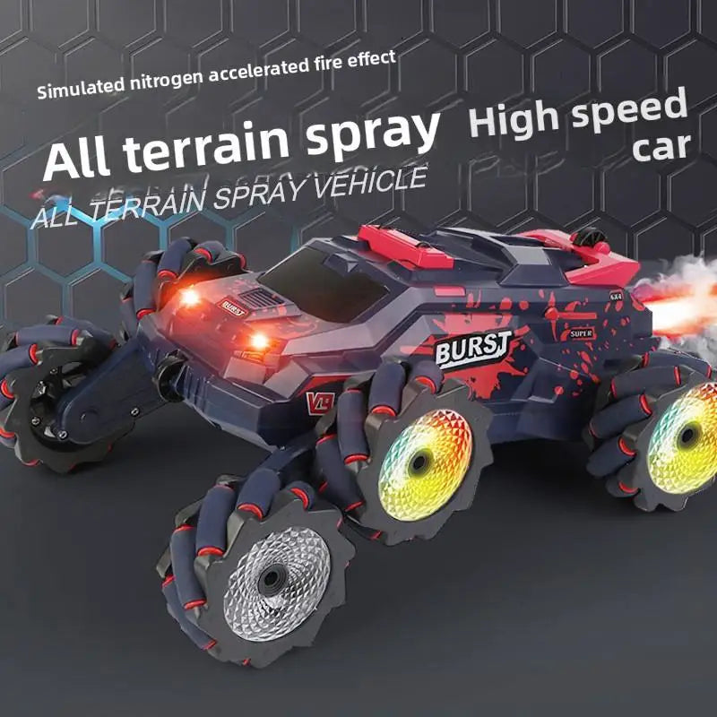 New Sing Arm 4-Channel RC Spray Climbing Buggy Gesture Control Stunt Car with Charger and USB Cable Indoor-Outdoor Ready-to-Go