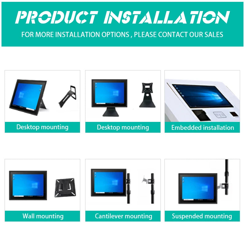 New 21.5 Inch Full HD 4K Customized Capacitive Industrial Touch PC with Multi-OS Support and SSD Storage