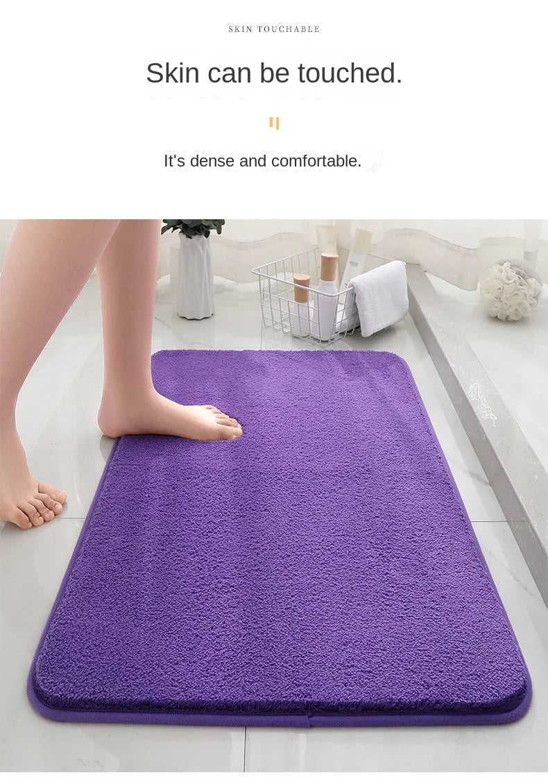 Factory Hot SellingCustomizable Size High Quality Absorbent Non-Slip Polyester Floor Door  Room Bath Mats