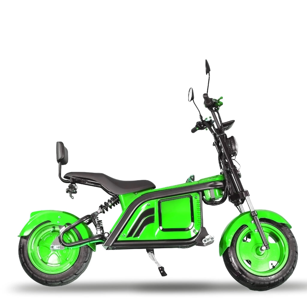 EEC COC Two Wheel Electric Moped with Sidecar 12 Inch 60V Brushless Motor 80km/h 2000-3000W Lithium Battery Unisex