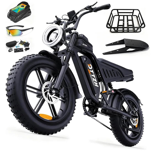 F6 DTTZH US Warehouse Fast Shipping Electric Bicycle Road Moped for Adults with NFC 48V15A With Rear Basket