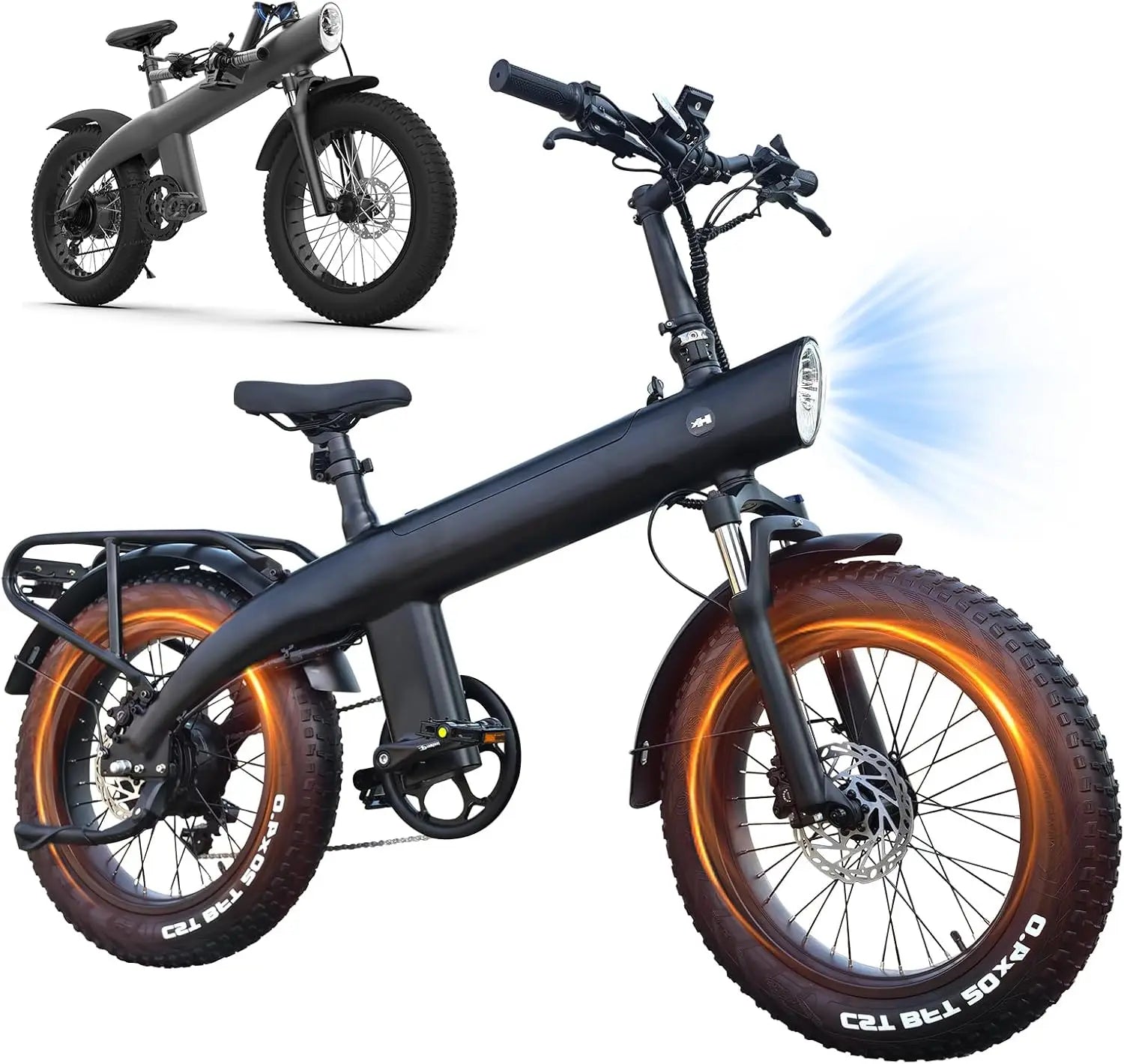 New Design Q3 48V Electric Cycle Smart Folding City Bicycle with 100KM Max Range and Electronic Front Shock Absorber Dirt Bike