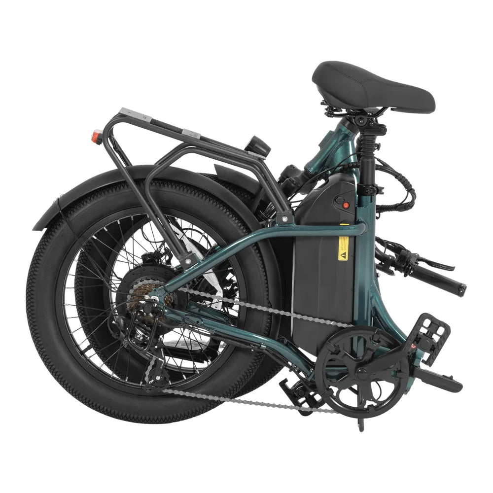 EU UK Wholesale DYU C9 Adult Electric Fat Tire E Bike Hybrid Foldable Cargo Retro Dirt Road City Moped 48V Lithium Battery
