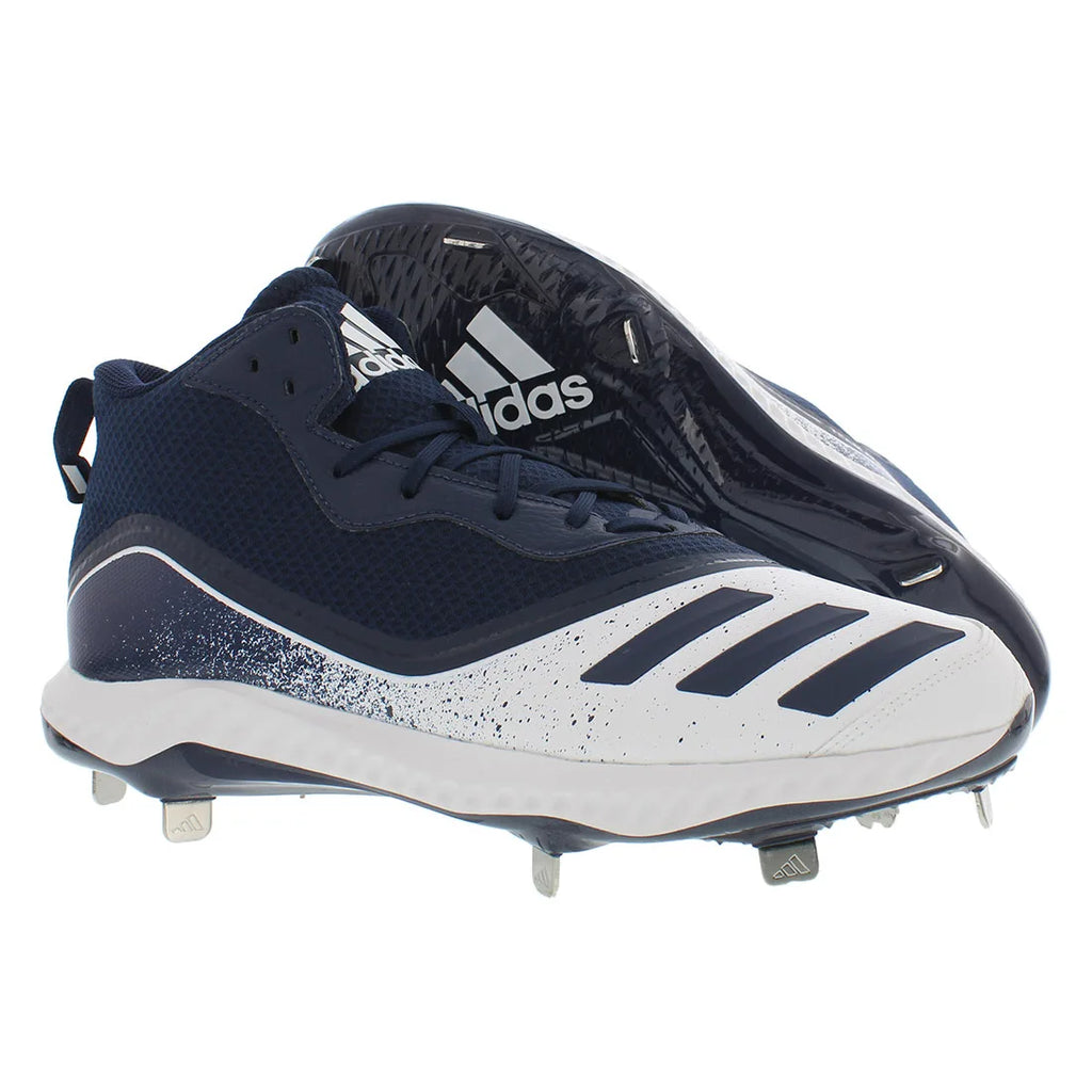 For Icon V Bounce Mid Men's Baseball Shoes White/Navy | 100% Authentic Made in Vietnam Model MSS-G28272