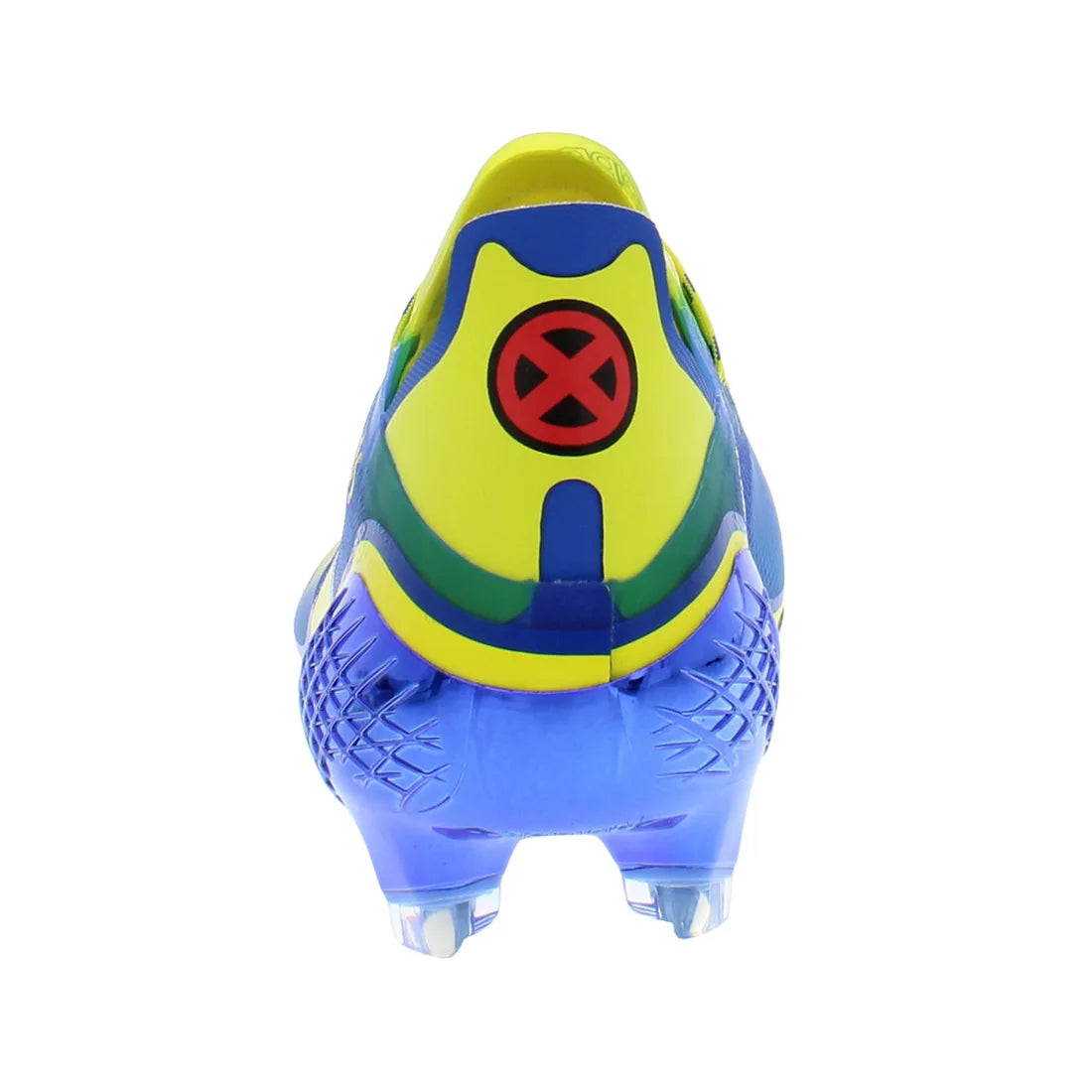 For Men's X Ghosted.1 FG Soccer Shoes Blue/Vivid Red/Bright Yellow Color Vietnam MSS-FY1223 | 100% Authentic