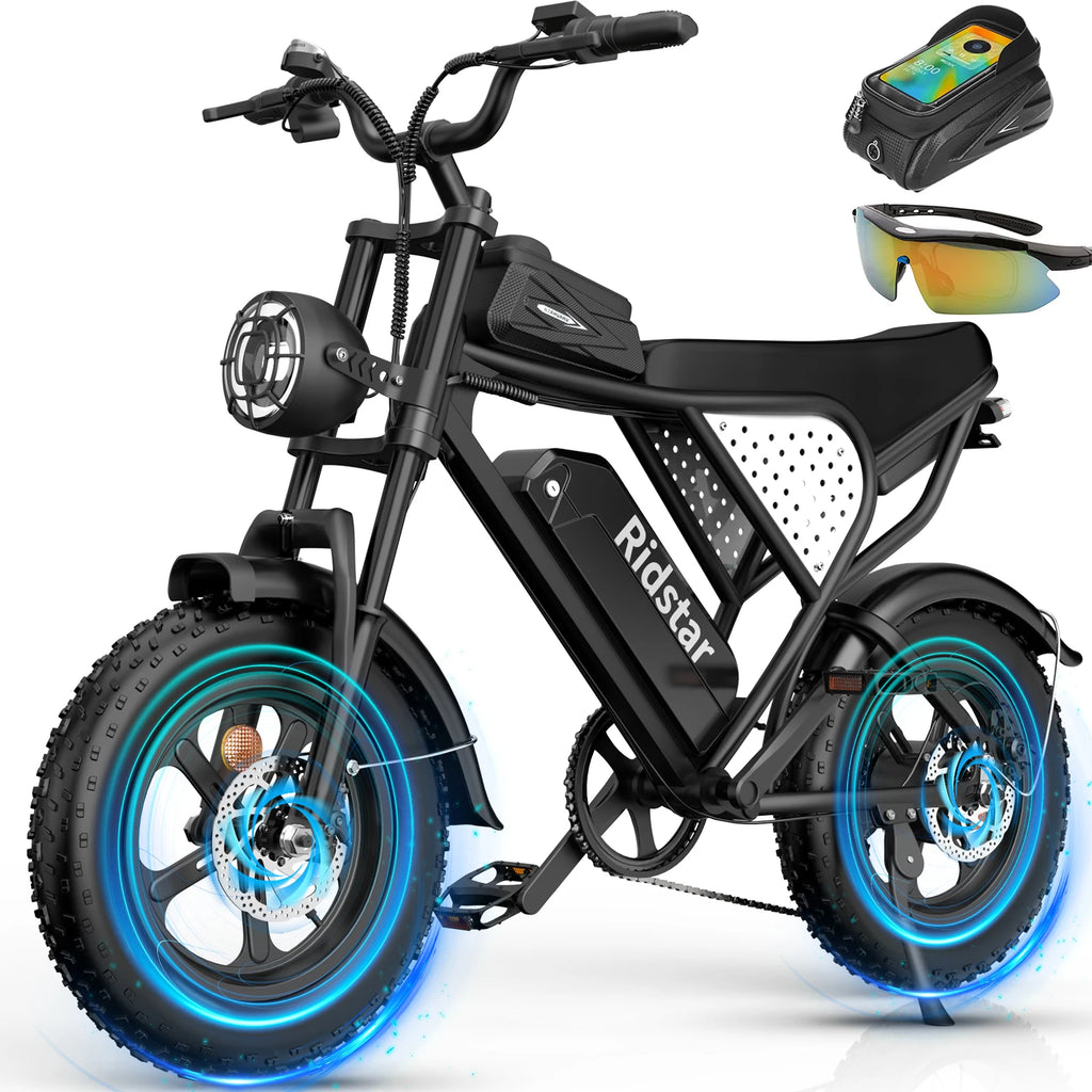 Ridstar E Bike Electric Moped Hybrid Mountain Bike Ebike Electric Bicycle Electric Dirt Bike for Kids of 10 - 14 Years Boy