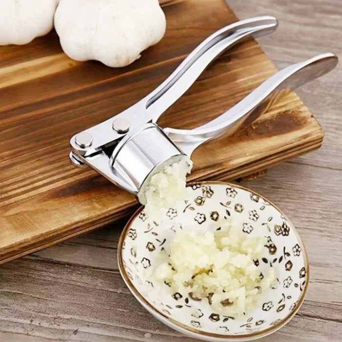 JW-228J Camping Portable Garlic Press Heavy Duty Metal Garlic Crusher Ergonomic Kitchen Gadget Tools
