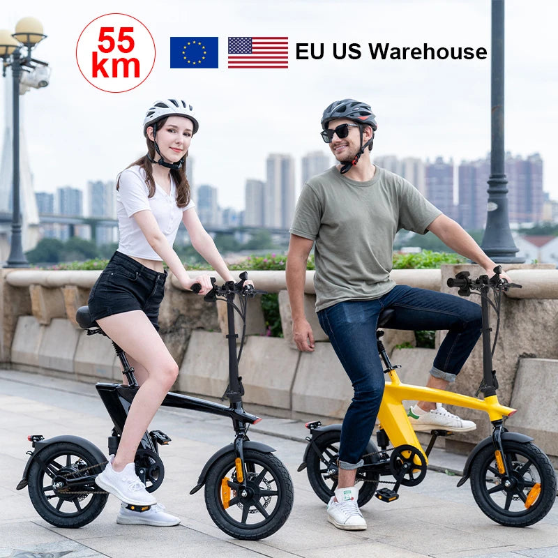 2026 HX H1 36v 250w MOTOR Electric Bike 10AH Battery Range 55KM Foldable  E-bike Electric Bicycle with Removable Lithium Battery
