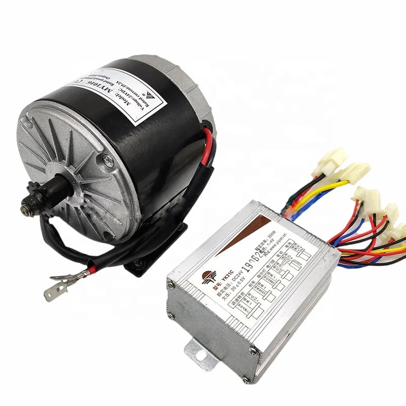 250W 350W 12V 24V 36V MY1016 DC Brushed Motor with Controller for Electric Mopeds