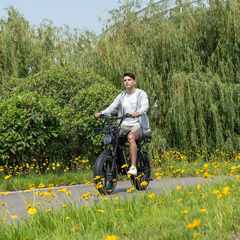 KOOLUX Cheap Electric Mopeds for Sale Eu Warehouse Dropshipping Fat Tyre Bike Cycle E Bicycle Motor Moped Foldable E Bike
