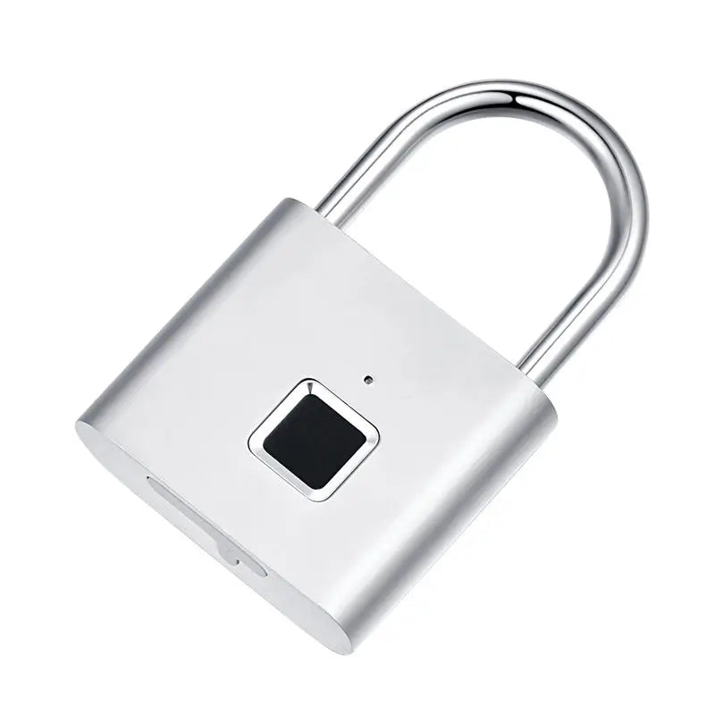 New Products 2025 Keyless Waterproof Metal Fingerprint Smart Padlock with USB Charging - Portable Mini Bike & Door Security Lock