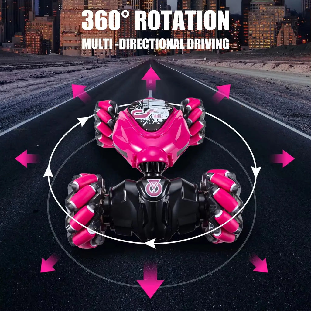 28CM Radio Control Stunt Car with Light and Music Hot Sale RC Drift Car Big RC Twist Car Toys