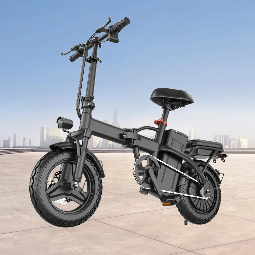Cheap Electric Folding Bike 48V 500W 14Inch Ebike Electric Bicycle E-Bike Folding Mini Electric City Road Bike Kids Adult