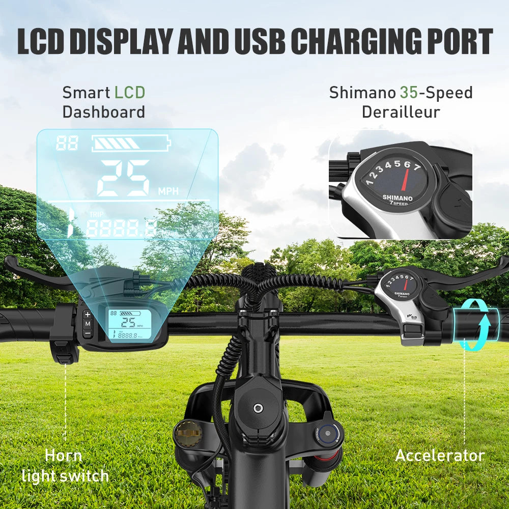 Aairsk Free Shipping Fat Tire Bike Electric Bike Cycle 24 Inch Fat Tyre Mountain Ebike 400w Motor Bicycle Electrical Mini Bike