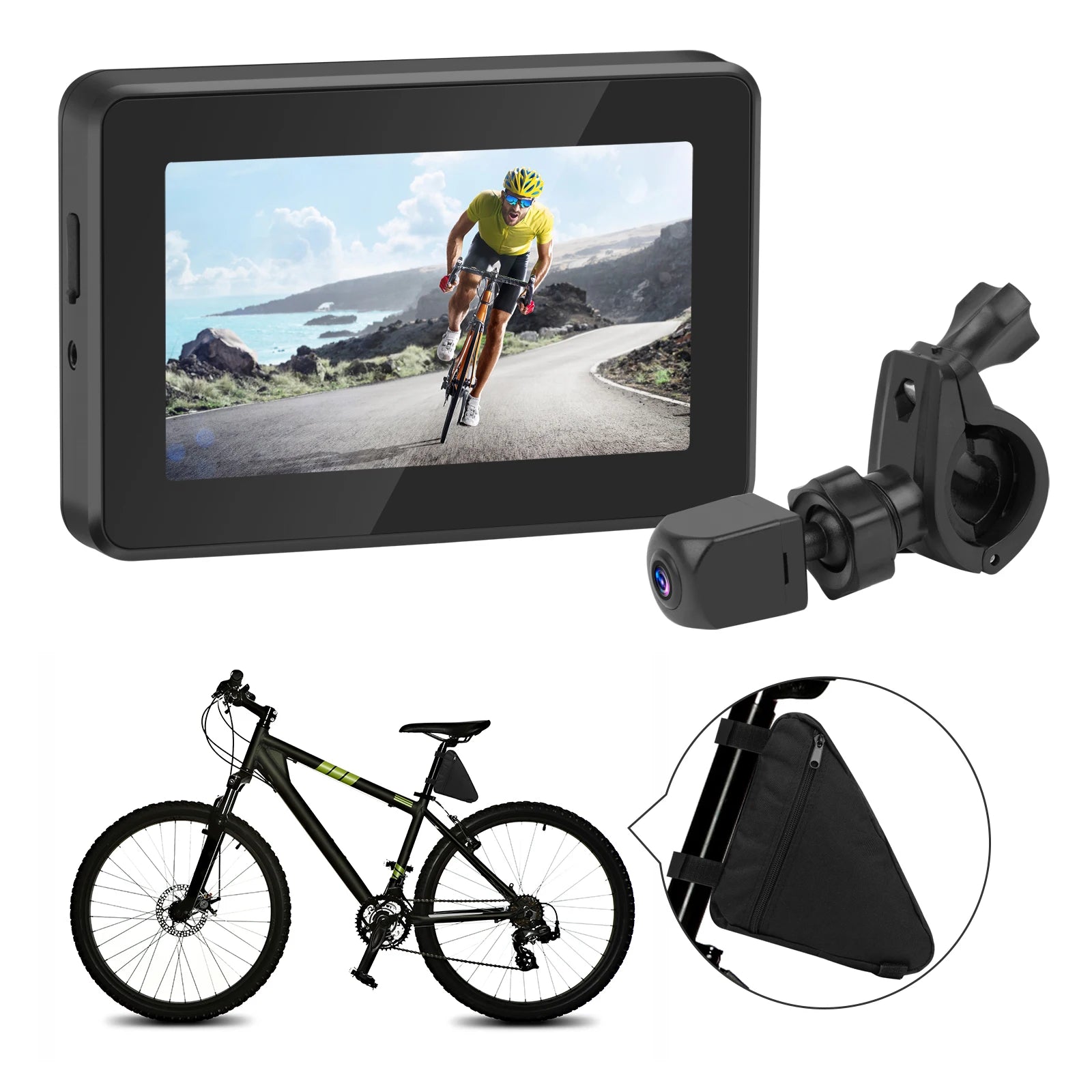 Bicycle Accessories Cycling Adjustable 180 Night Vision Minute Surface Mirror Electric Moto Moped Rearview Bike Mirror