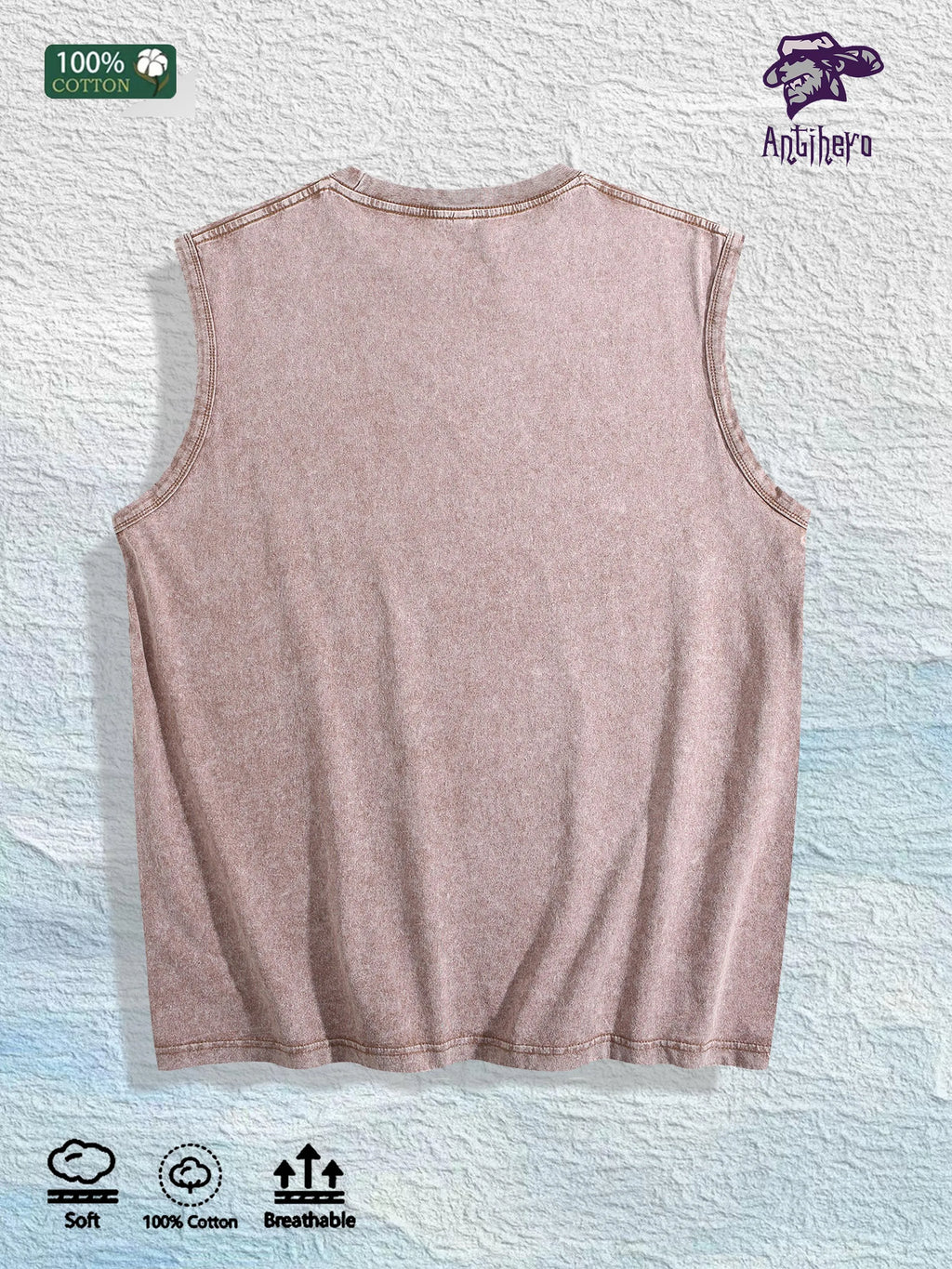 JESUS SAVES Religious Graphic Washed Vest US Warehouse 3 Colors Cotton Tank