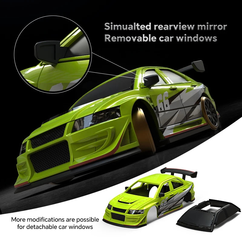 Turboracing 1/76 C66 Drift RC Car with Gyro Mini 2.4G RTR Hobby Grade Professional Remote Control Model Toy Cars for Adult Kids