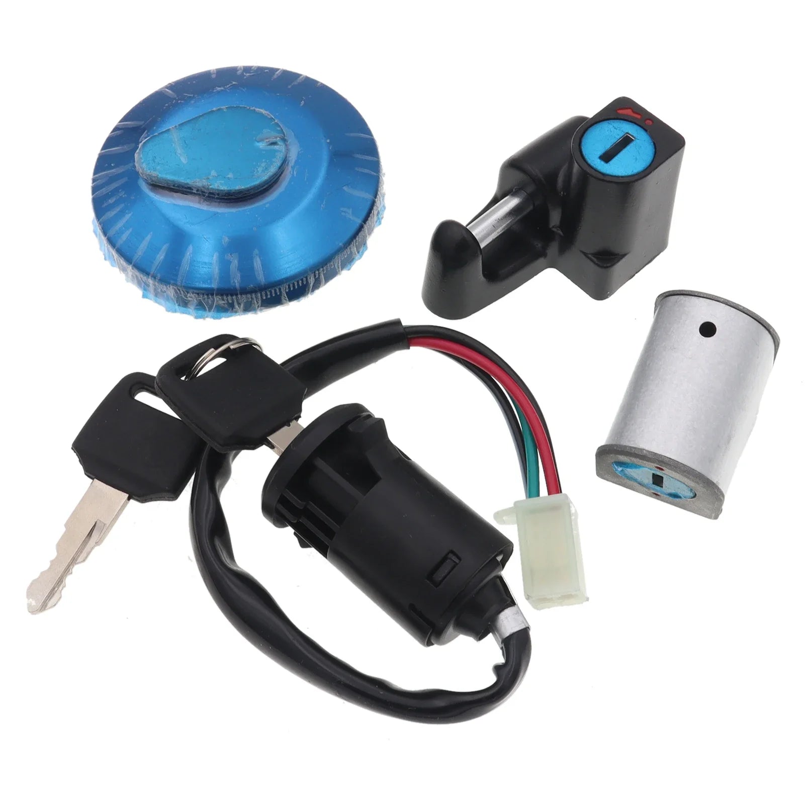 4 Wire Ignition Switch Kit Fuel Tank Lock Key Cap Helmet Seat for Monkey Z50 50A Z50J Z50R Mini Bike