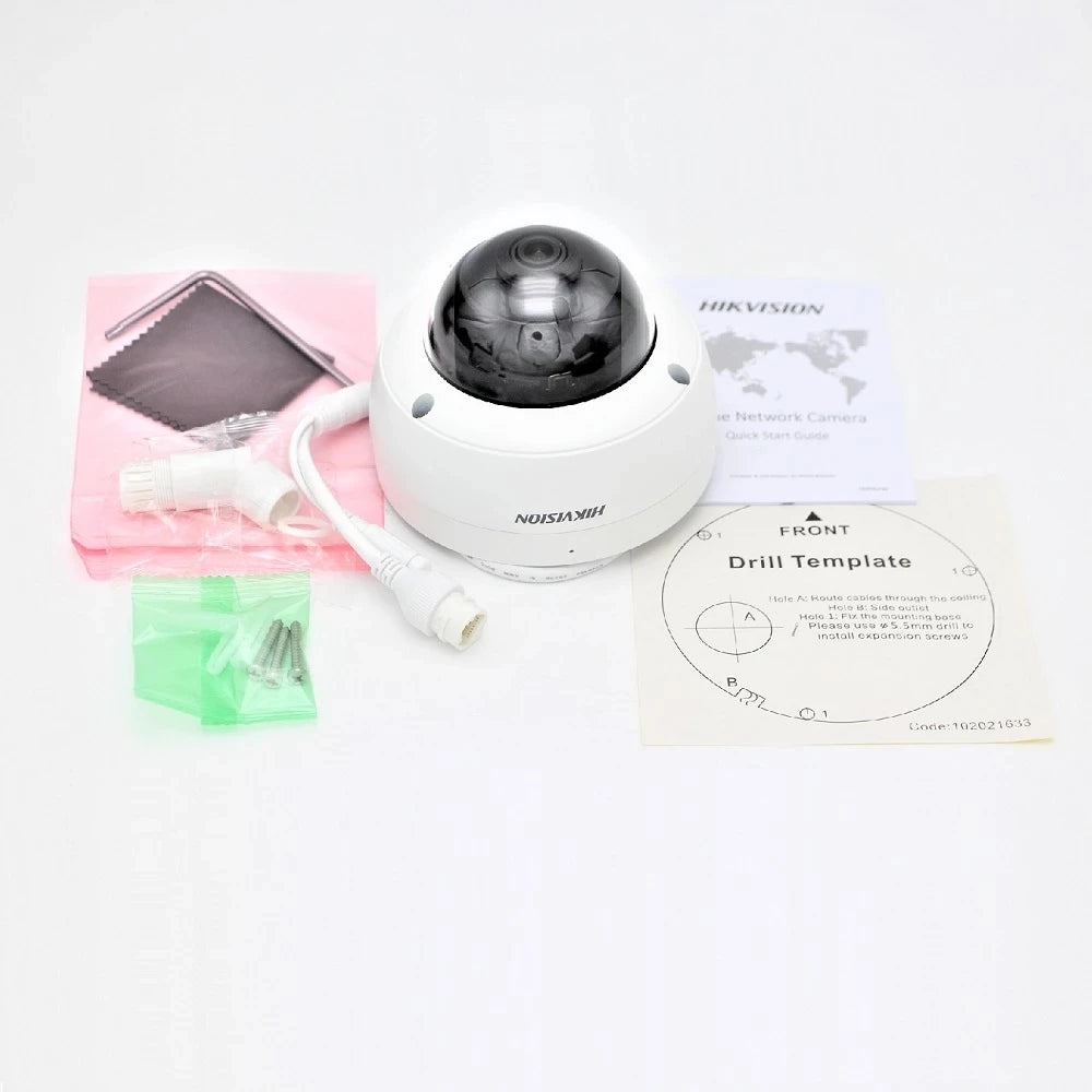 USA Stock HIK  Original  Hik 8Mp DS-2CD2183G2-IU AcuSense POE Vandal WDR Fixed Dome Network Camera