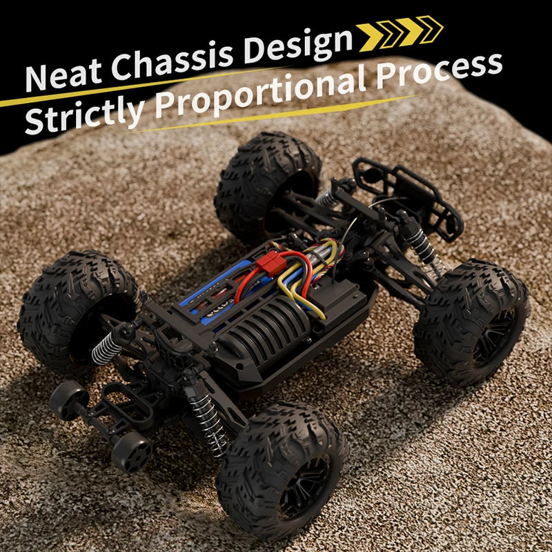 RC Pickup Truck 1/16 4WD Buggy Brush High-Speed 35km/h Off-Road Vehicle Remote Control Toy Racing Car HW8807