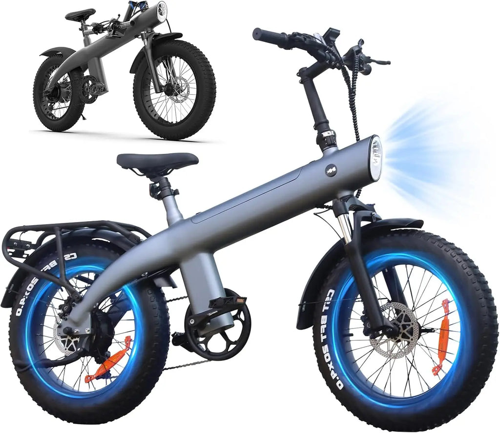 New Design Q3 48V Electric Cycle Smart Folding City Bicycle with 100KM Max Range and Electronic Front Shock Absorber Dirt Bike