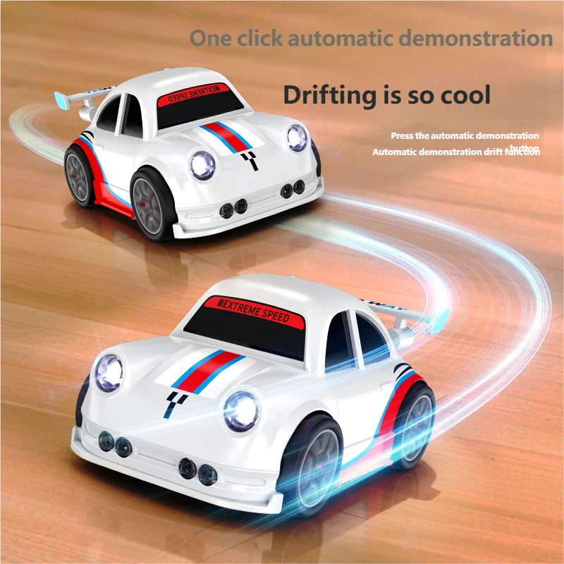 RC Remote Control 4-Channel Electric Indoor-Outdoor Drift Car with Follow Me Feature One-click Automatic Demonstration Speed Toy
