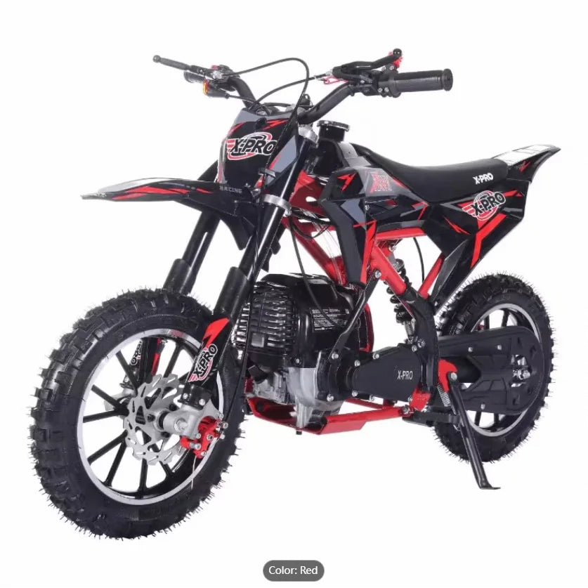 X-PRO Hawk 40cc 4 Stroke Kids Mini Dirt Bike Gas Power with Pull Start 10\" Wheels No Battery!