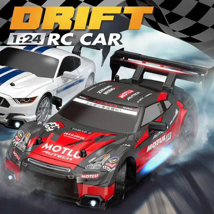 Remote Control 1/24 RC Drift Metal Mini Car for Kids All Ages Proportional Control Holiday Gift Indoor Outdoor Universal Toy