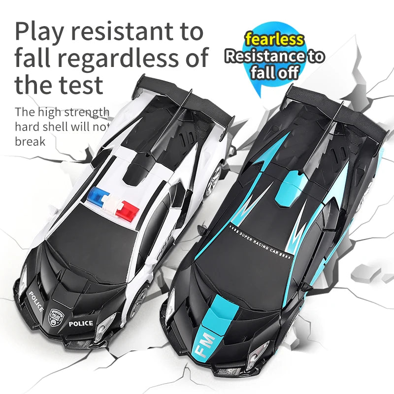 Remote Control Transformation Vehicle the Deformation Police Car Gesture Sensing 360 Degree Rotating Rc Car