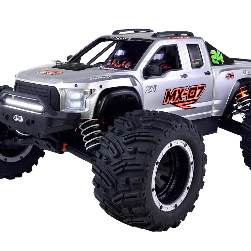 ZD Racing MX-07 2.4Ghz 1/7 4WD 4x4 Brushless Fast RC Car for Adults With 100 km High Speed Off Road Remote Control Truck Toys