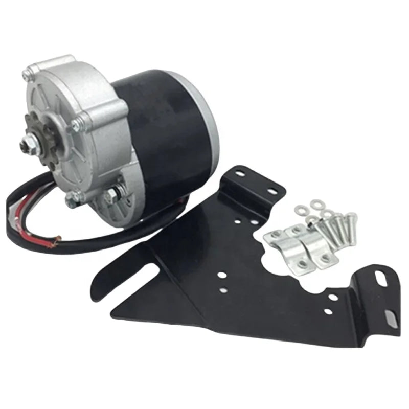 24V 36V 250W MY1016z Brushed DC Motor with Mounting Plate for Electric Moped