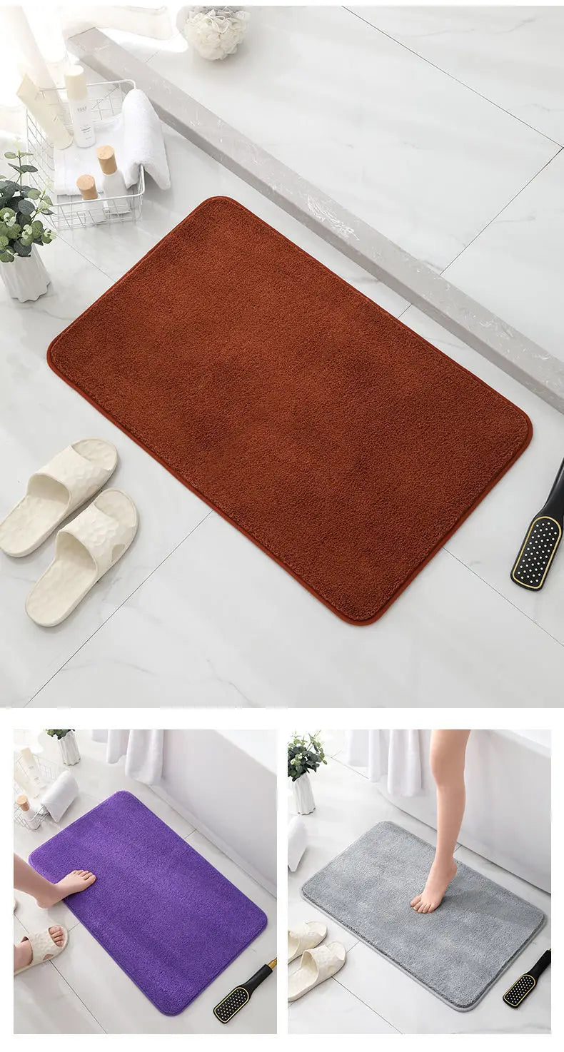 Factory Hot SellingCustomizable Size High Quality Absorbent Non-Slip Polyester Floor Door  Room Bath Mats