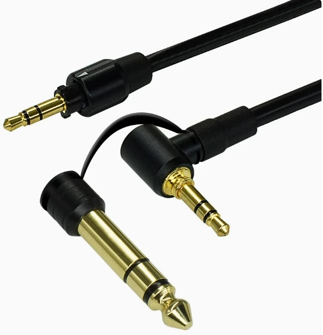 Black Replacement Stereo Audio Cable Cord AUX for Dr Dre Solo/ Pro/ Mixr/ Headphones/ Studio for Beats Headsets Adapter