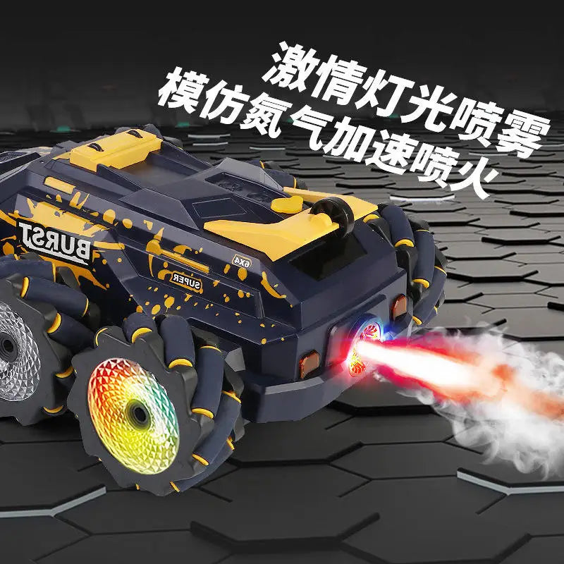 New Sing Arm 4-Channel RC Spray Climbing Buggy Gesture Control Stunt Car with Charger and USB Cable Indoor-Outdoor Ready-to-Go